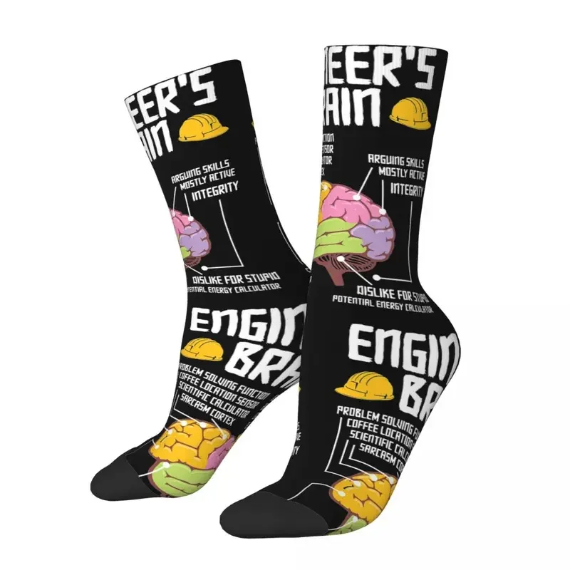 

Y2K Engineer'S Brain Engineering Profession Graphic Gift Super Soft Stockings All Season Long Socks For Birthday Present