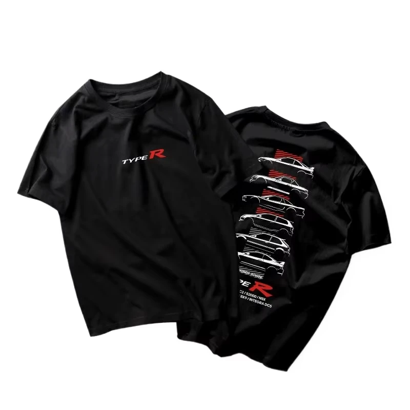 

Honda 2026 New Men's and Women's T-Shirt JMD Culture Honda Faith TYPER Modified Car NSX Civic DC2 Red Head Culture S2000 Fit