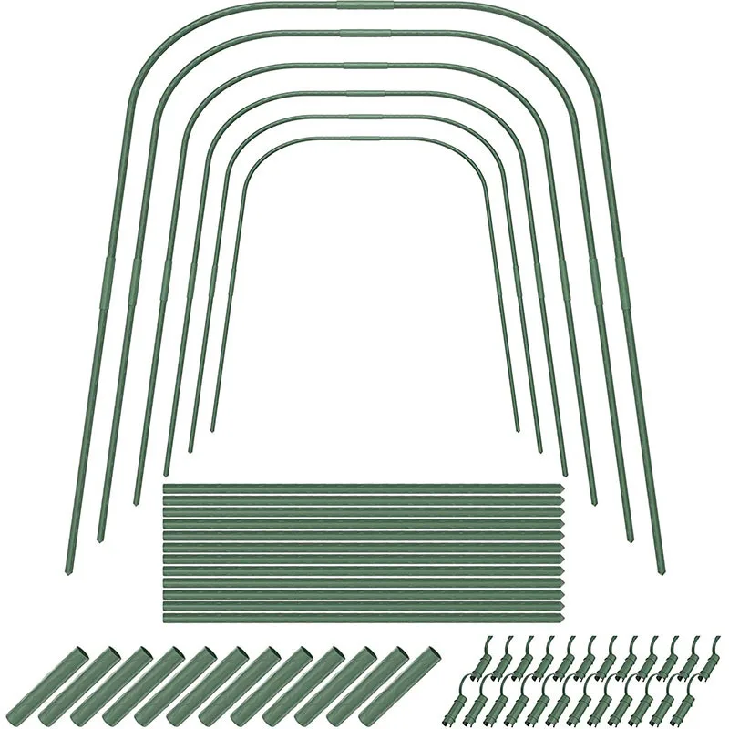 Greenhouse Bracket Family Planting Rack Climbing Vine Rack Balcony Growing Vegetables Curved Pipe Gardening Plants Fast Delivery