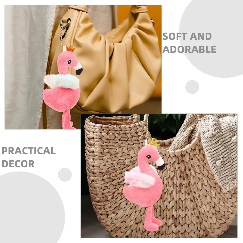Flamingo Soft Stuffed Animal for Girls Cuddly Simulation Playtime Kid Imaginative Friend