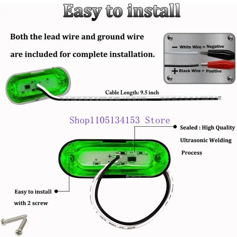 

HG89 Навигационная лампа HG89 2PCS 24 В, используемая для камучной яхты индикатор.