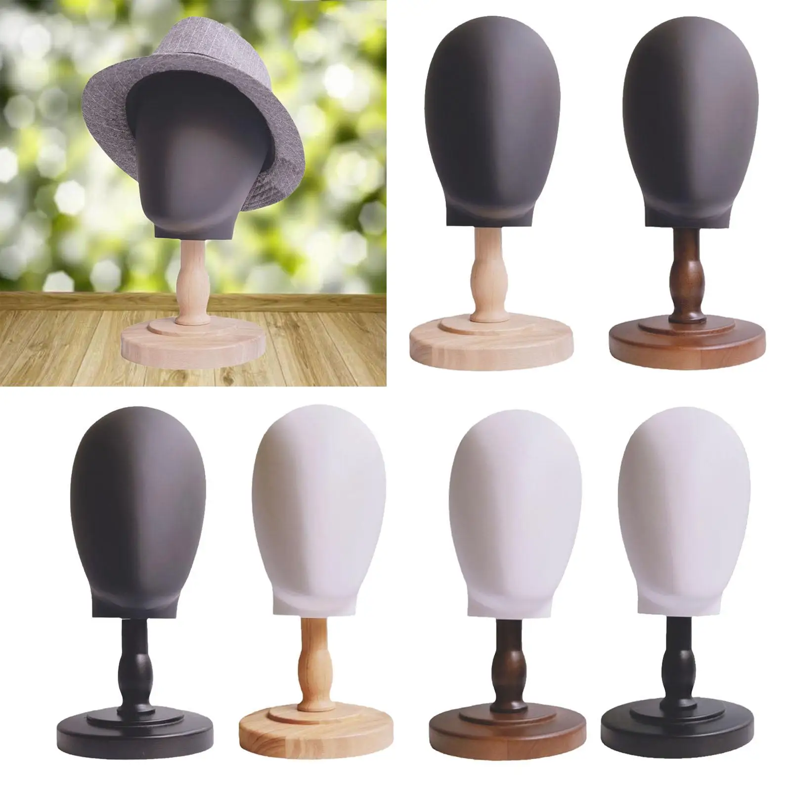 

Wig Hat Display Stand Hairpiece Manikin for Earphones Headdress Eyeglasses