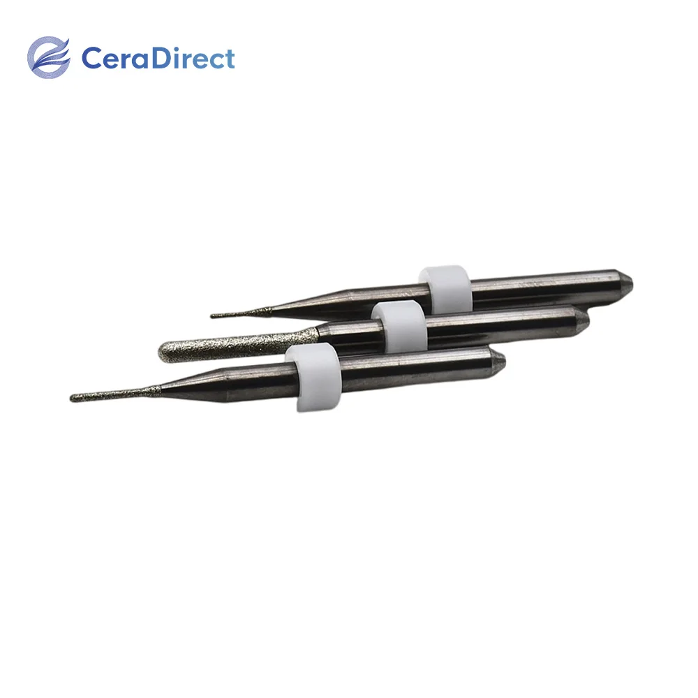 Aidite AMW-520 CAD/CAM Milling Burs (2Pieces) Tool Dental Coating Cutting Burs For Zirconia Block  Lithium Disilicate