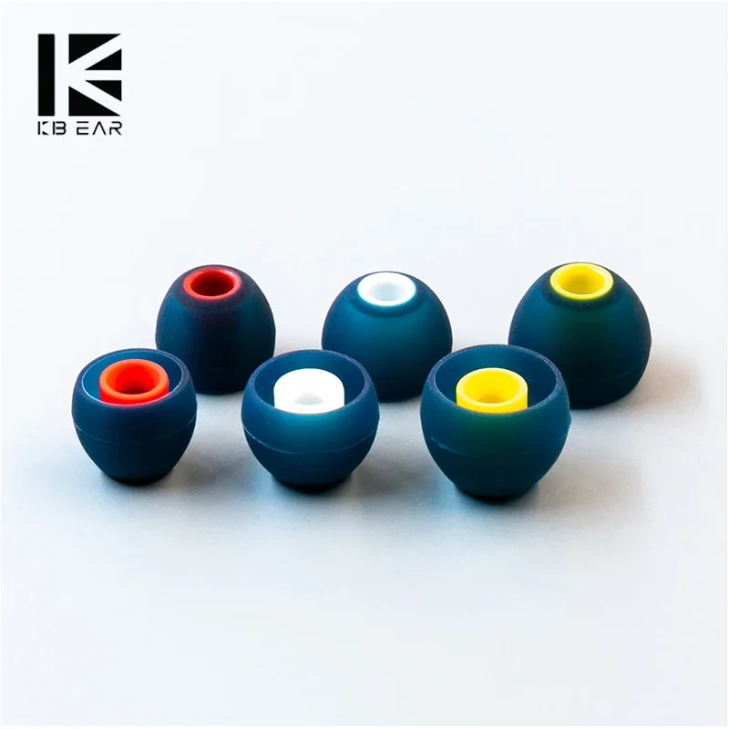 KBEAR 08 Silicone Upgraded Earphone Eartips Noise Isolating With S M L Size For KBEAR KZ Airpods Headphone Earbud