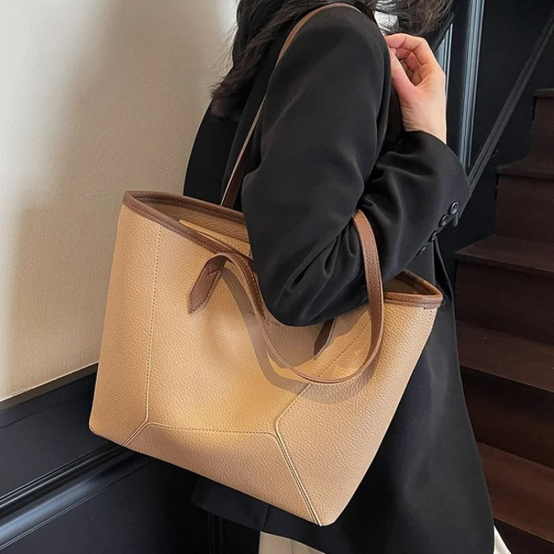 

Элегантно-шикарная новинка 2025 года, женская роскошная брендовая кожаная сумка на плечо, известный дизайнер, популярная простая классика ​