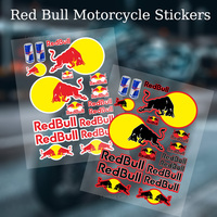 New Red Bull Car Reflective Stickers for Motorcycle Skateboard Helmet Fuel Tank Tail Box Modified Waterproof Decorative Decals