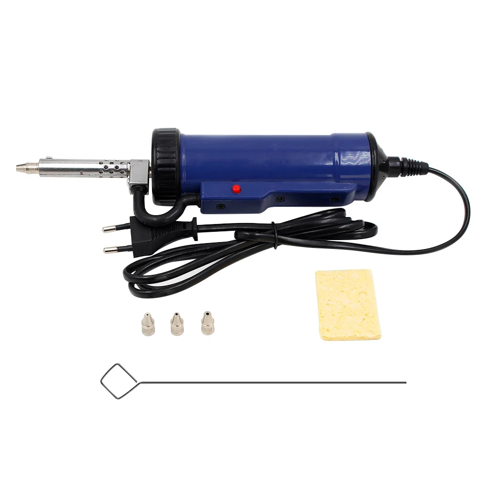 

3pcs Desoldering Pump Electric Solder Sucker Tin Removal Tool Vacuum 3 Nozzles DIY PCB Repair Portable soldering Accessories