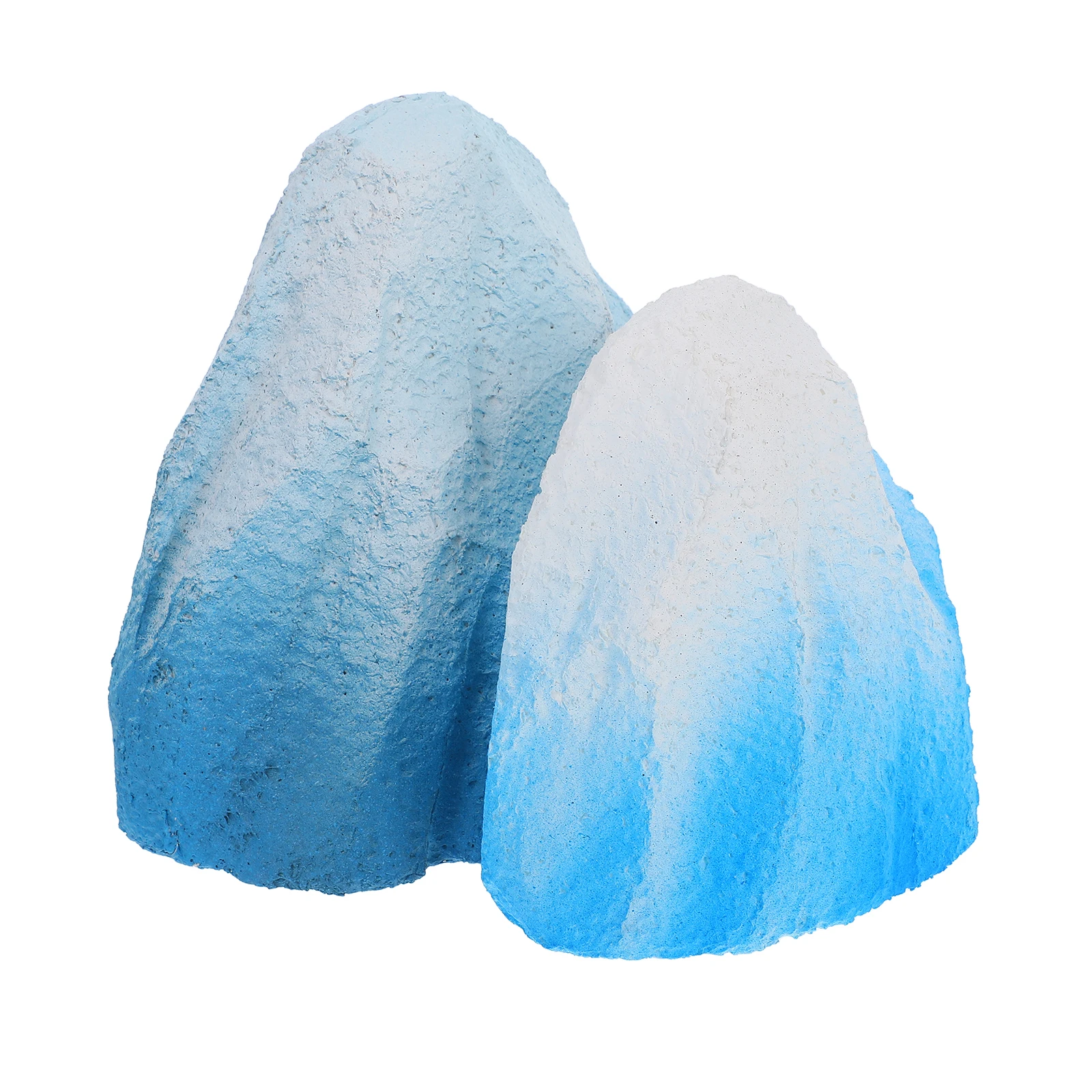 

2pcs Foam Sculpture Prop Lightweight Realistic Artificial Rockery Decor for Wedding Film Set Aquarium Diorama