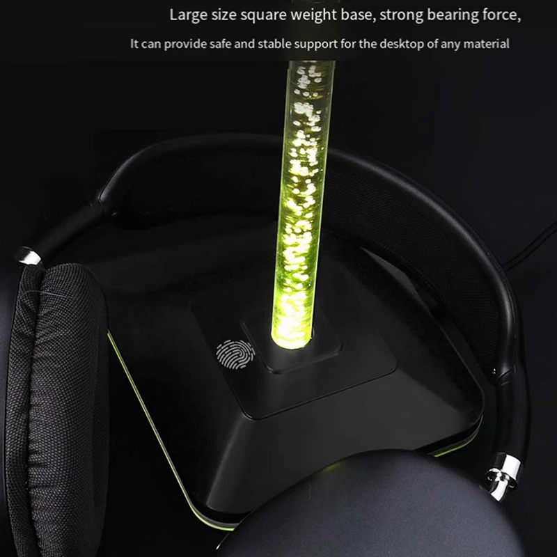 Headset Holder Ambient Light Pickup Lighting Hanger Headband Display Stand Gaming Headset Headset Holder Durable Easy To Use
