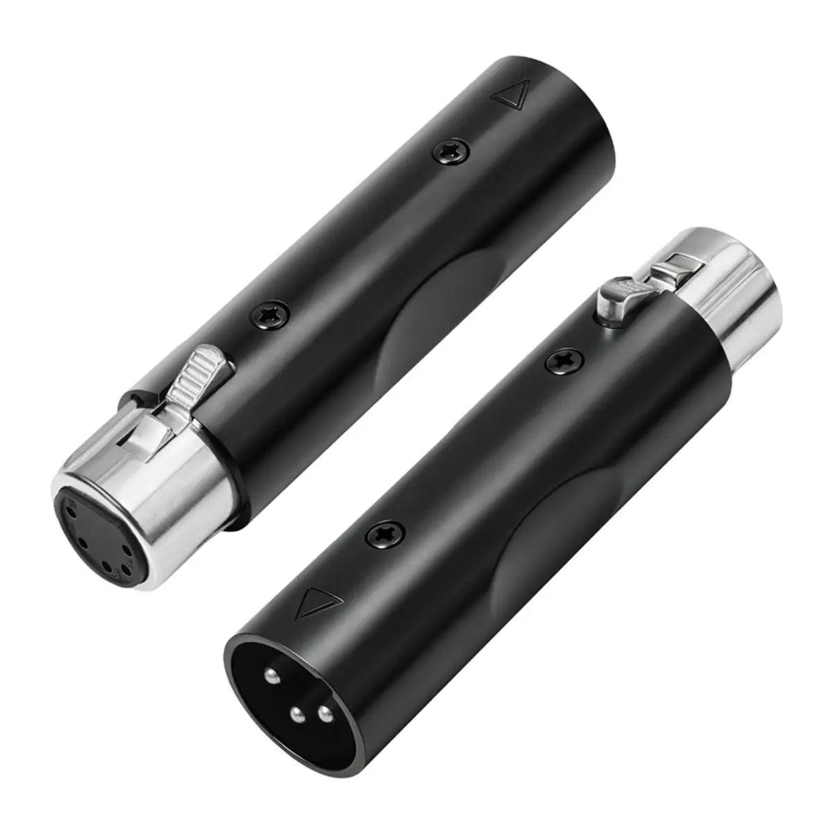 2Pack 5Pin XLR Male to 3Pin XLR Female DMX512 Converter Adapter for Stage Lighting Dimmer Console