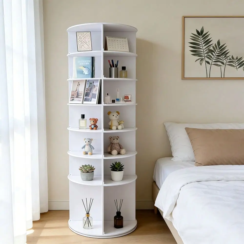 Pc Of HeavyDuty Display Shoe Rack, 7Tier Rotating Storage Shoe Rack, MultiFunctional Storage Rack, LargeCapacity Shoe Cabinet,