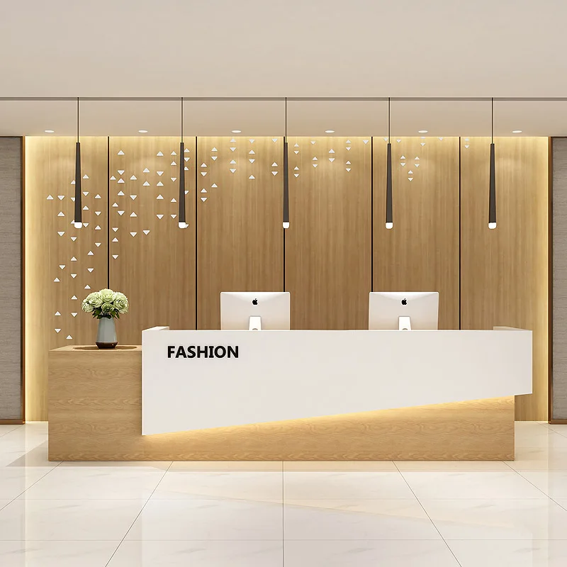 ParentalCashier Reception Desks Counter  Modern Coffee Bar Office Desk Simplicity Shop Banco Cassa Reception Creative Furniture