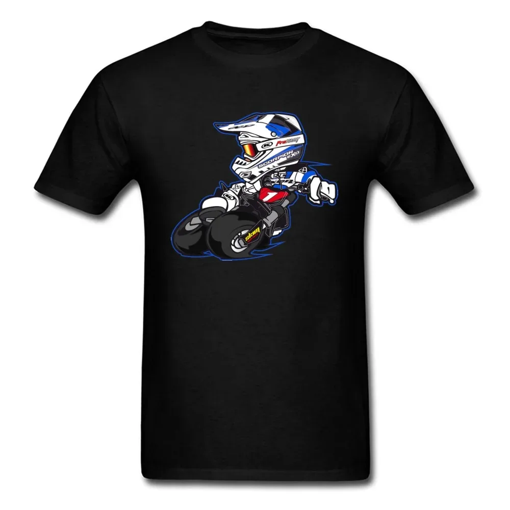 Motorcycle Men\'s T-shirt Biker Printed Road Rash Speed T Shirt For Men Summer 100% Cotton Tops Tee Fashion Casual Clothing