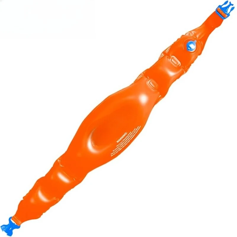 Durable 0.3mm PVC inflatable swim strap with adjustable buoyancy to assist water safety and training