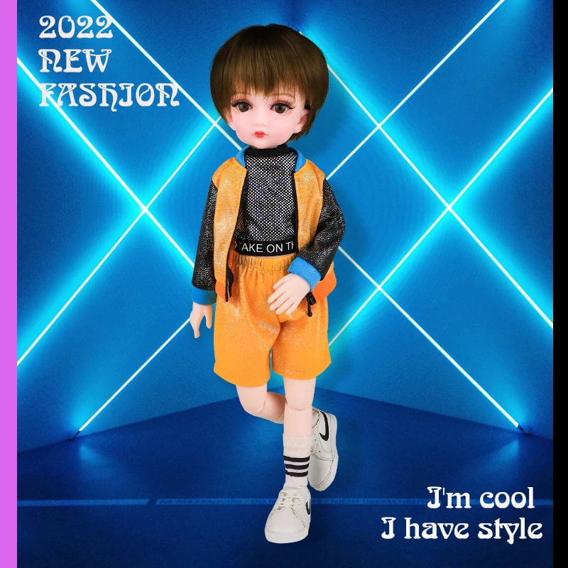 New Street Dance Boys 30cm Bjd Doll 23 Moveable Joints 1/6 bjd DIY Handmade Dolls Kids Toy Girls Doll Toy Giftanime Doll