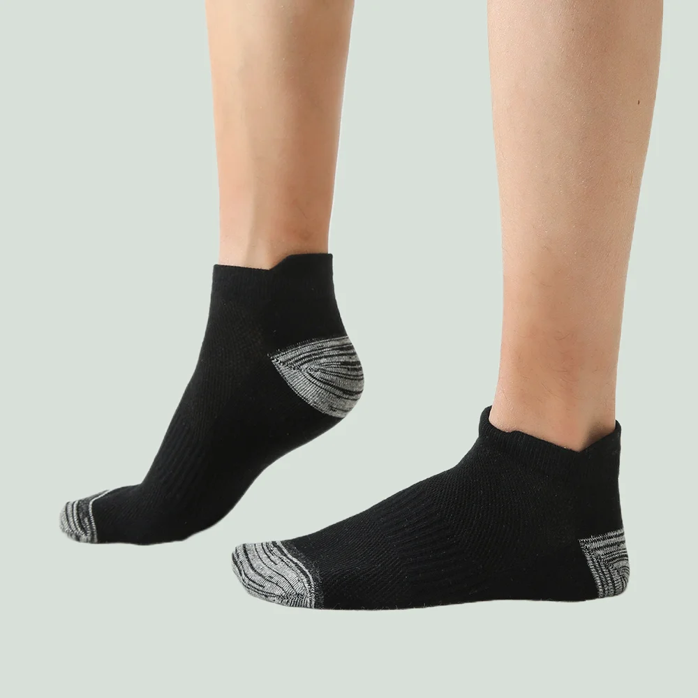 6/12 Pairs Breathable Cotton Sports Socks Mesh Casual Athletic Summer Thin Cut Short Sokken Size 38-48 2024 New Men Ankle Socks