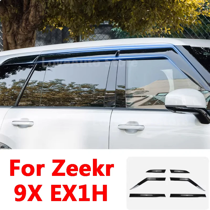 

For ZEEKR 9X EX1H 2025 2026 Car Rain Shield Rain Eyebrow Window Waterproof Strip Rain Shield Car Decorative Accessories