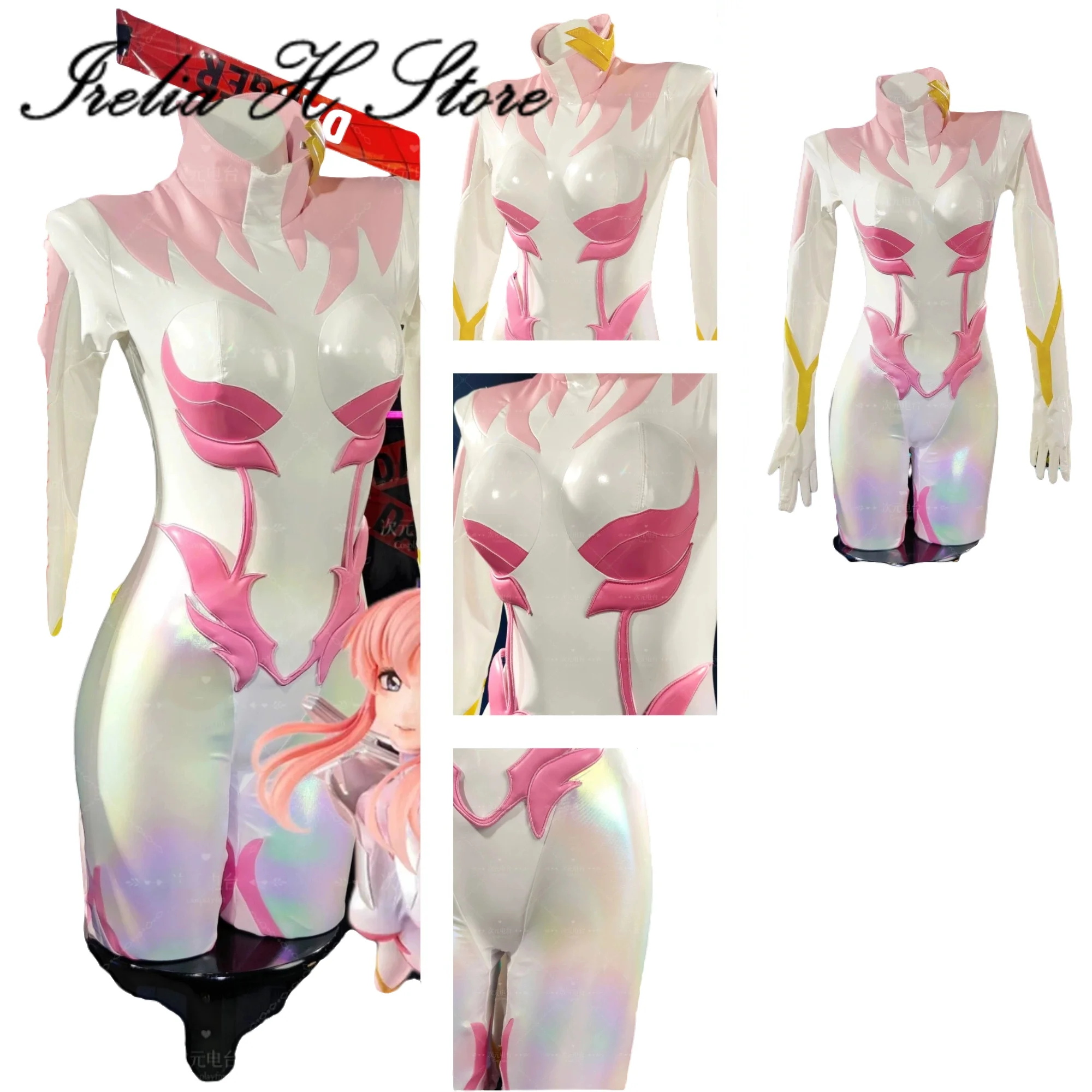 Irelia H Store SEED Lacus Clyne Cosplay Costume for women Lacus Pilot suit Anime jumpsuit