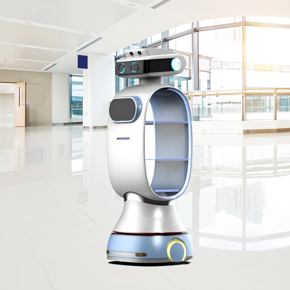 Hot Sale Intelligent Automatic Navigation Food Delivery Robot Smart Waiter Robot Serving Robot for Restaurant