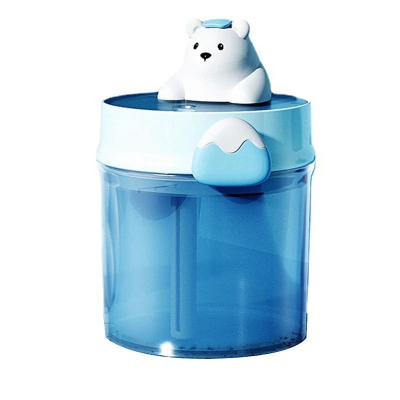 

Hot Spring Bear Bathtub High Capacity Air Humidifier USB Maker Atomizer For Kids Gift Blue