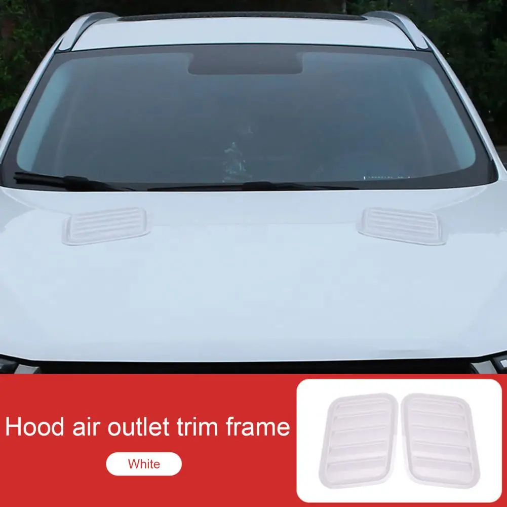 

Vent Cover Stickers 2Pcs Sturdy Universal Strong Viscosity Side Fake Air Outlet Stickers Car Decor for Vehicle