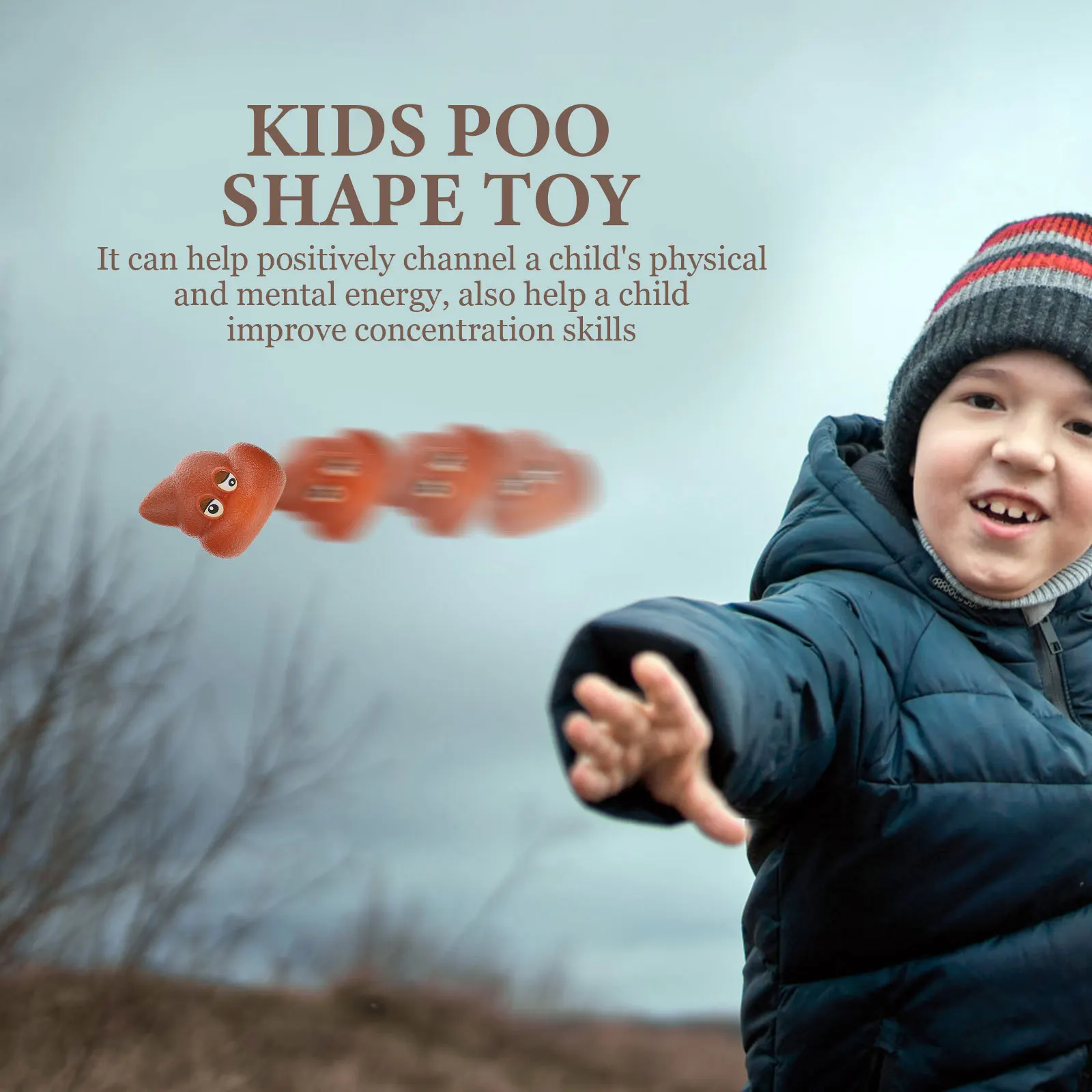 

40Pcs Tricky Poo Tossing Game Premium Plastic Kids Activity Plaything for Indoor Outdoor Party Fun Physical Mental