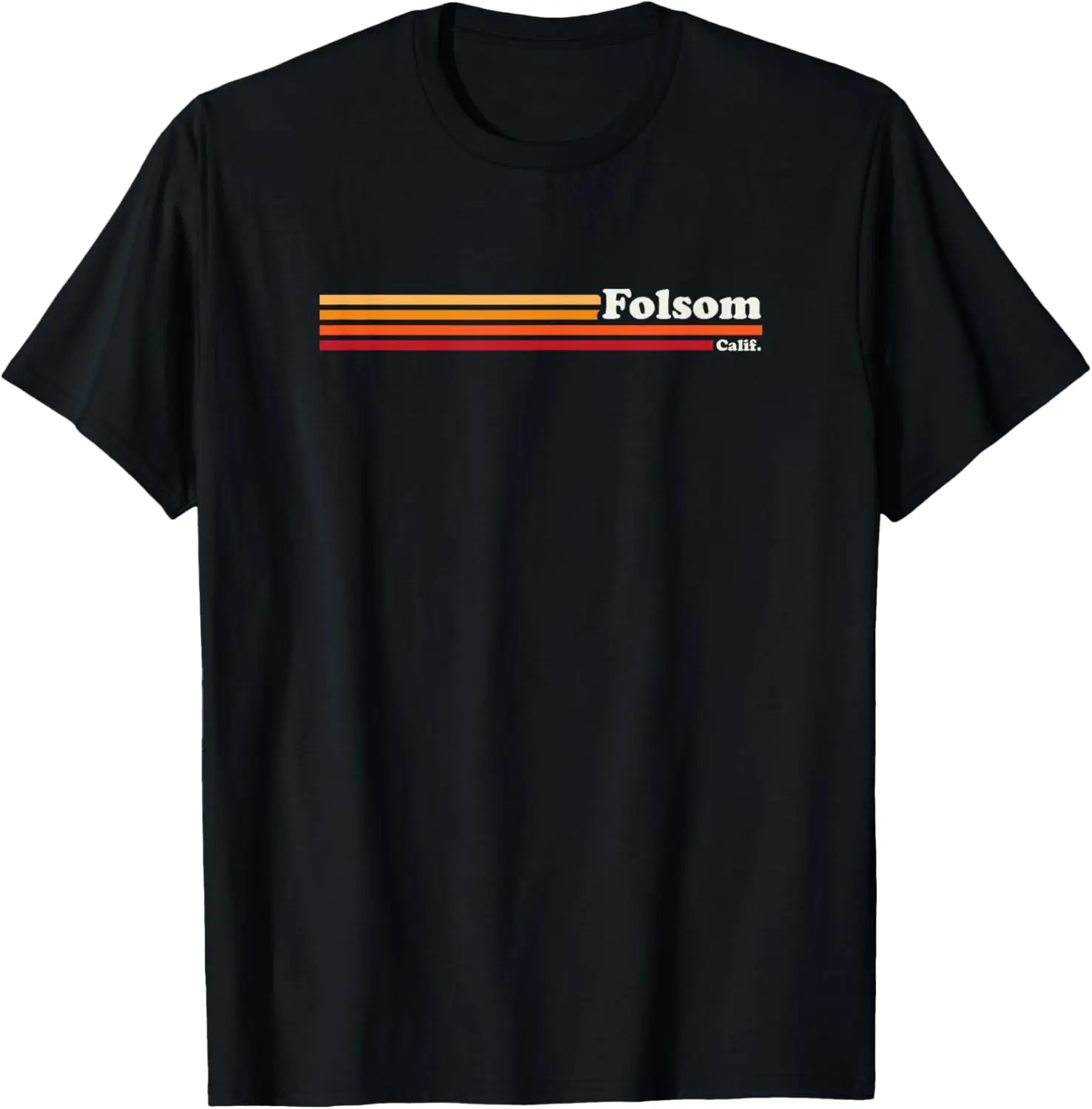 Vintage 1980s Graphic Style Folsom California T-Shirt