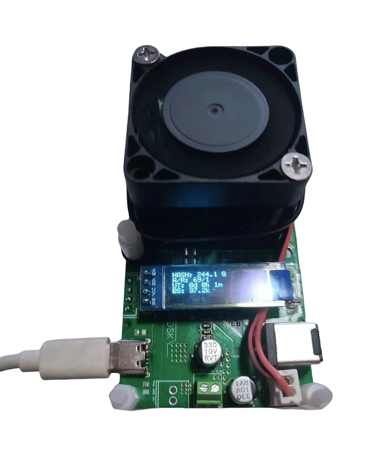 BitDSK BTC desktop USB low power lottery machine, 200G+ version does and is silent low pewer