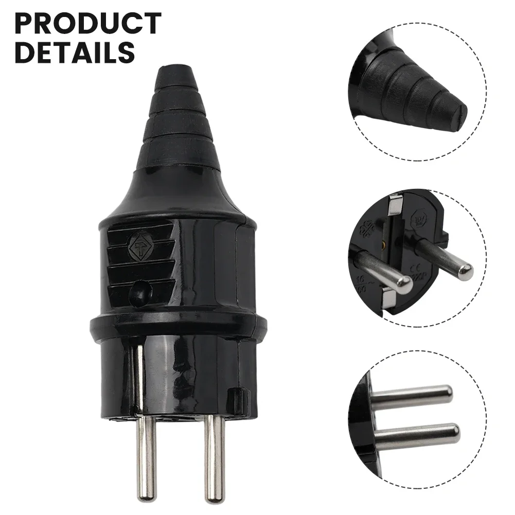 16A250V Protection Contact Adapter Outdoor Assembly Industrial Waterproof Protection Class IP44 Electrical Connection  Accessory