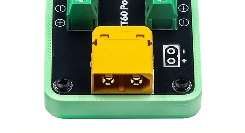 XT60 1-6S LiPo Battery Power Distribution Board 4-Channel Power HUB Module Optional Base Shell/Mounting Hole for RC Model