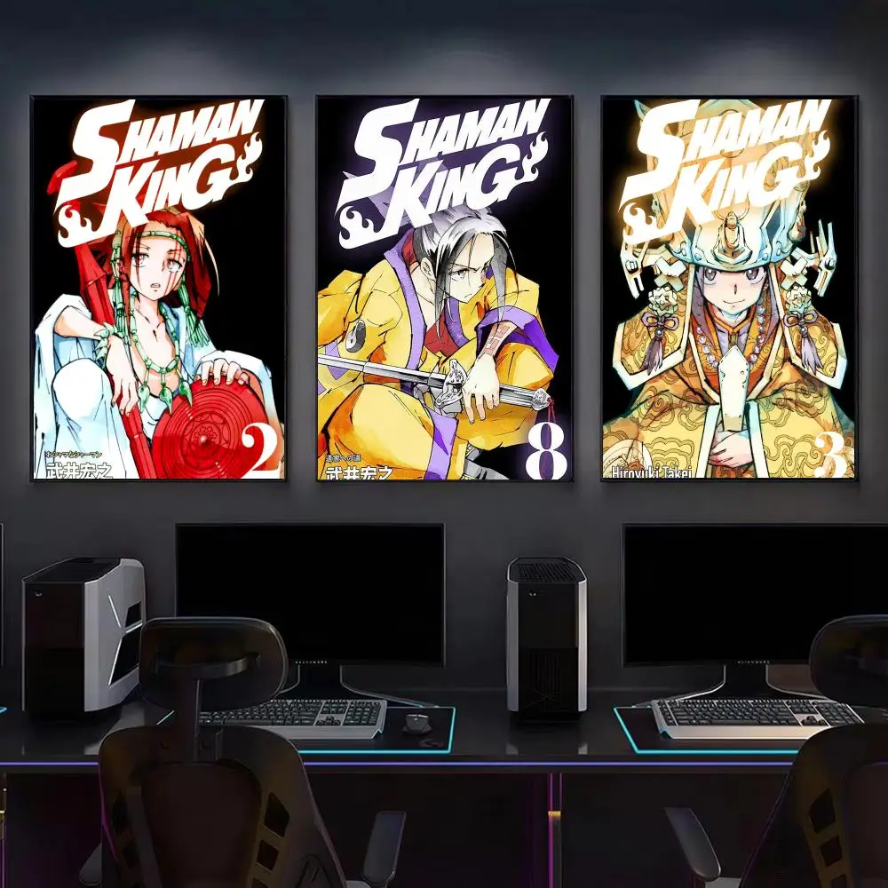 Anime S-Shaman King Poster Modern Aesthetic Gaming Room Decor Canvas Wall Art Poster Cool Room Stuff