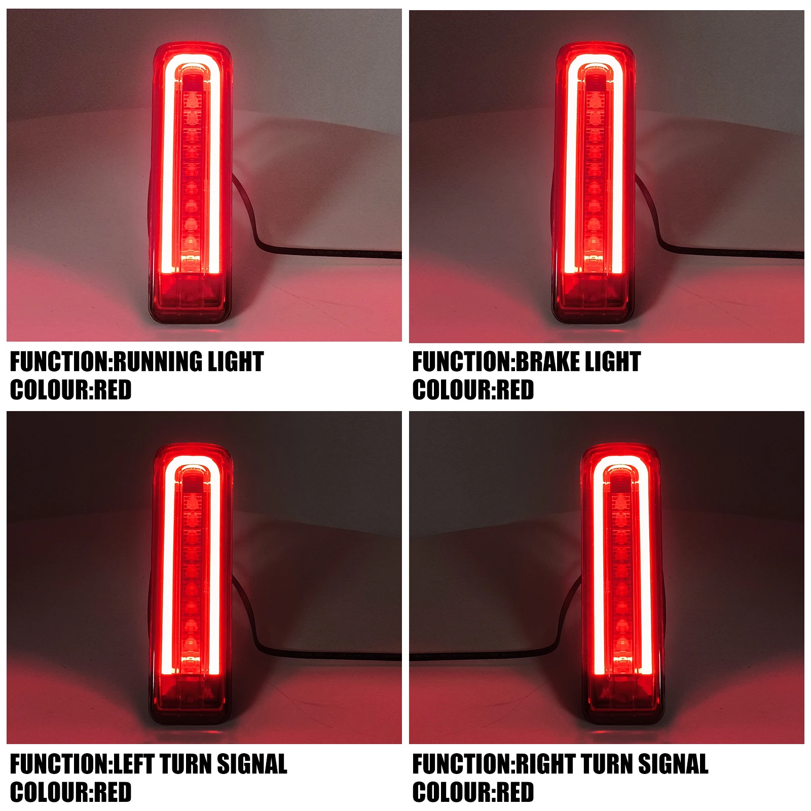 Motorcycle Saddlebag Support Filler Brake Lamps RearFender Turn Signal LED Lights For Harley Touring Road Glide FLTRU 2014-2024 - view 4