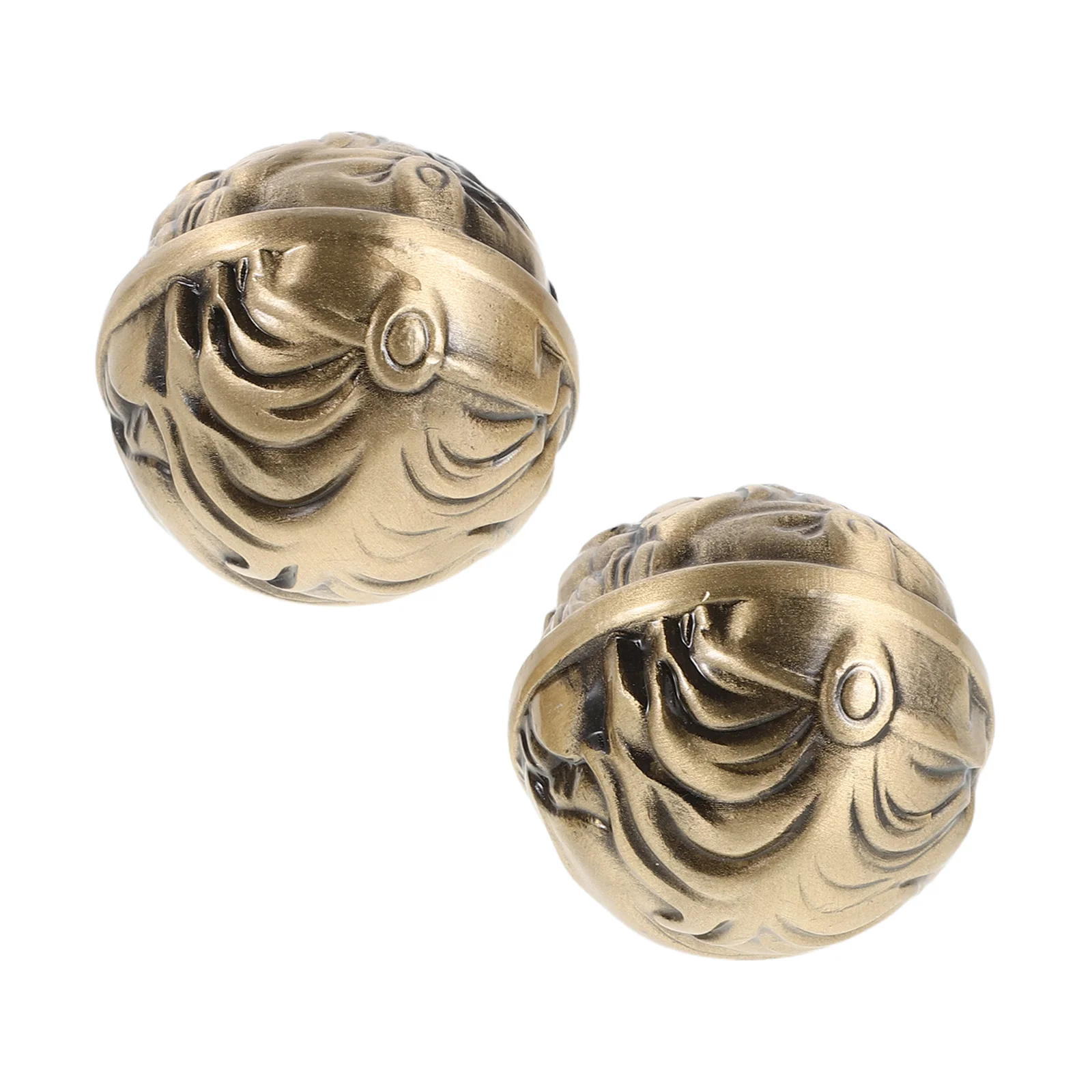 1 زوج 38 مللي متر تنقش كرات اليد النحاس الصلبة البناء النحاس لتقوية اليد ممارسة قبضة تقوية اللياقة البدنية العلاج #3