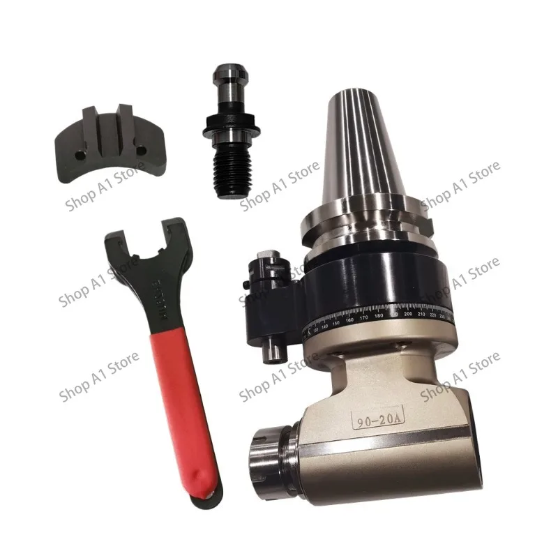 BT40/BT50 90-degree right-angle electric head corner part gantry side milling head ER drilling and tapping milling head