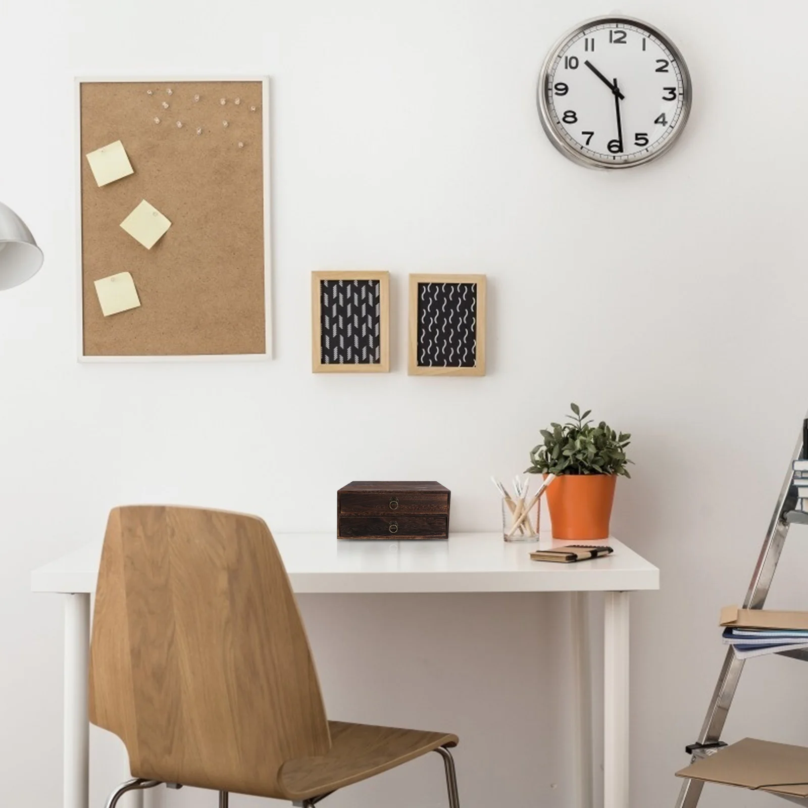 Commode de table en bois massif, bureau GNE, égouts de proximité