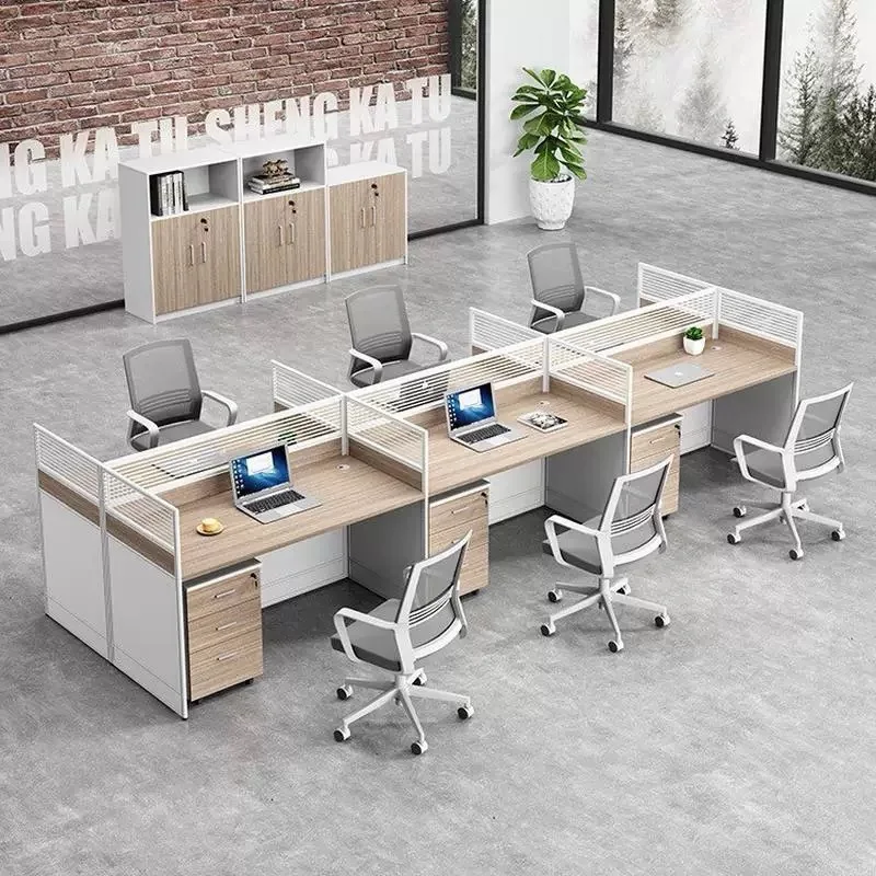 

gdWholesale Customization Modern Staff Desk Executive Standing Office Desk Table and Chair Combination&