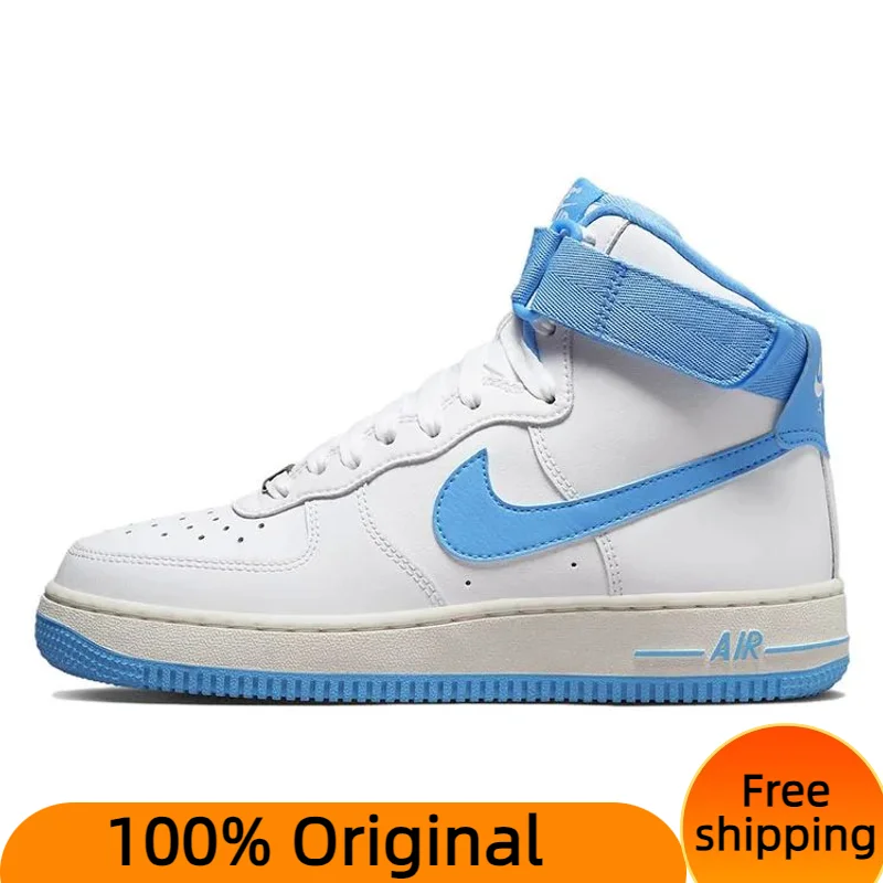 

Женские синие кроссовки Nike Air Force 1 High OG QS University