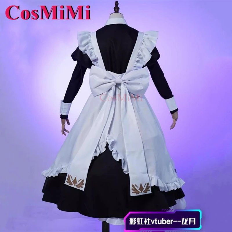 CosMiMi アニメ VTuber セレンタツキコスプレ衣装貴族と付添人エレガントなメイドドレスカーニバルパーティーロールプレイ服