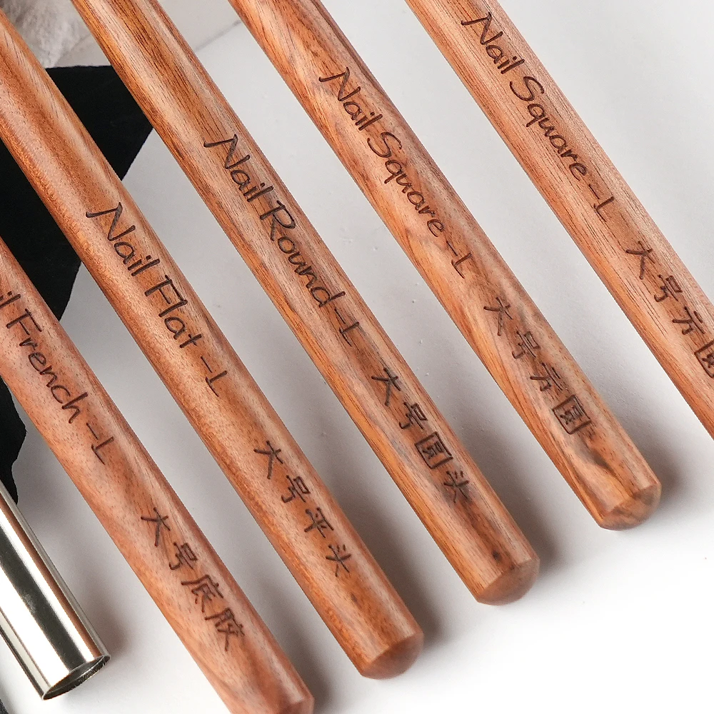 Neue Fabrik Custom Design Ultra Wide 9,2mm Reinigung Polnisch Staub Acryl Kunst Nagel Pinsel Sets 3d Uv Gel Französisch nagel Pinsel