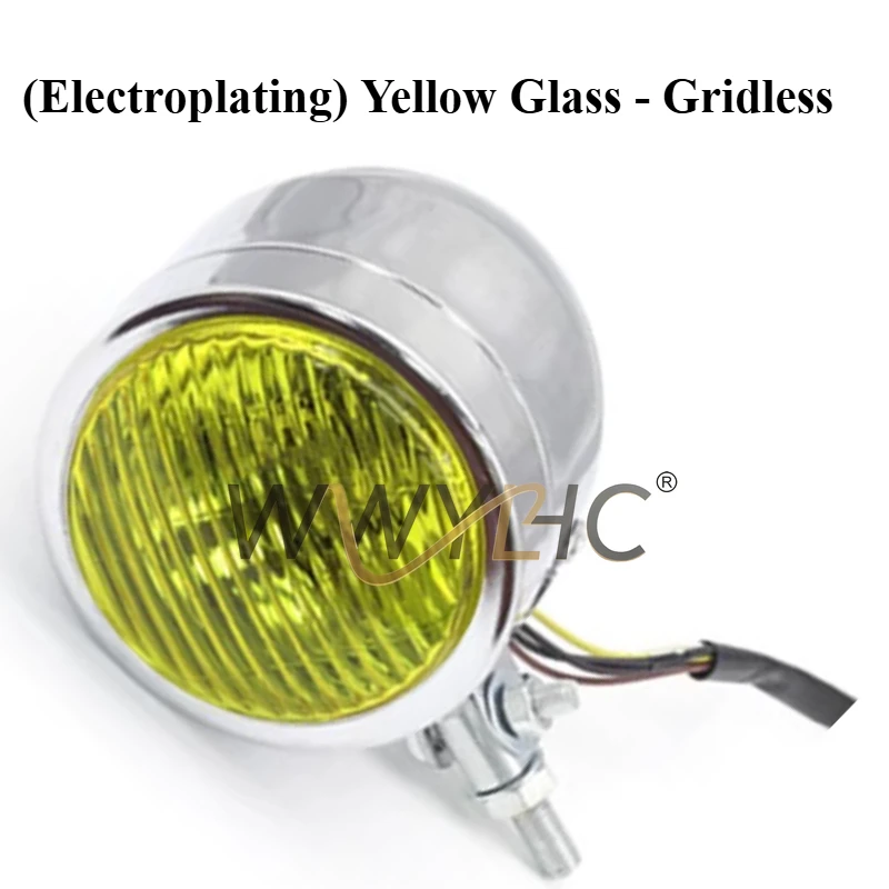 

Suitable for retro motorcycle headlights diameter 10cm 4 inches Iron shell with mesh headlights CG headlights