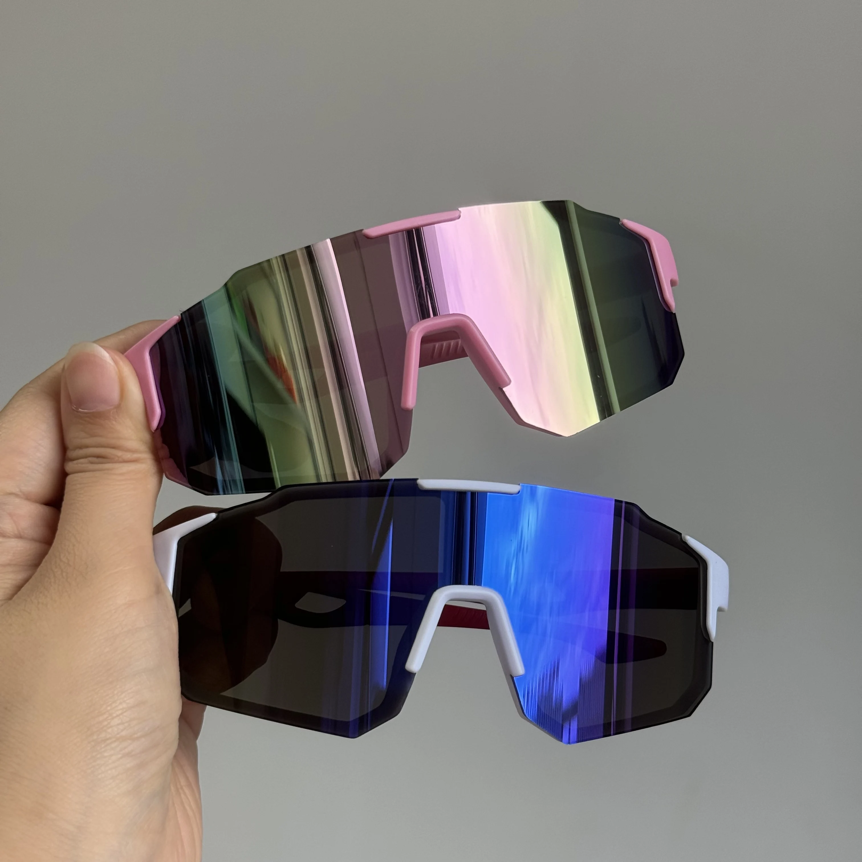 2025 neue Ankunft Mode Outdoor Kinder Brille Quadratischen Rahmen Radfahren Sonnenbrille Winddicht UV Beständig Kunststoff Brillen – Detail 1