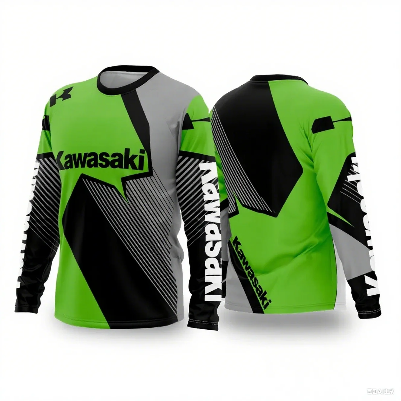 

Kawasaki летние виды спорта на открытом воздухе модная быстросохнущая дышащая мотоциклетная тонкая спортивная удобная рубашка с длинными рукавами с длинными рукавами
