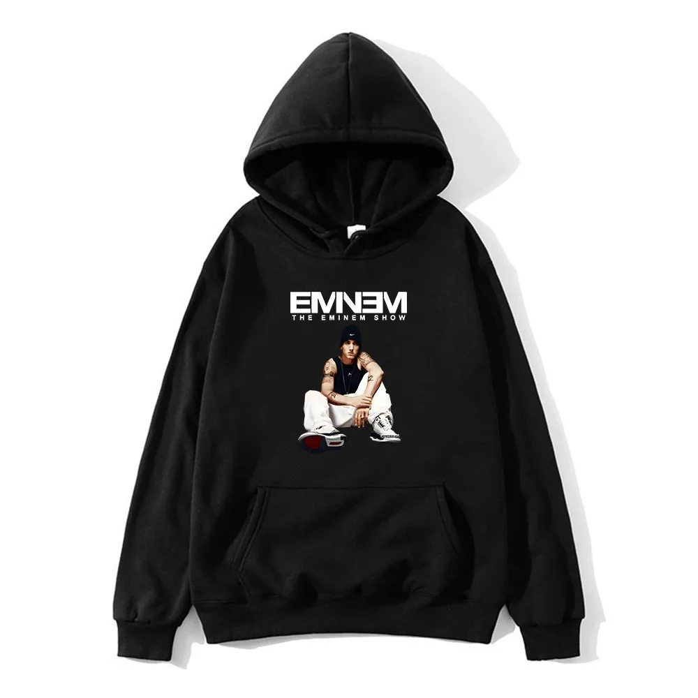 Eminem Hoodie Graphic Printing Hooded Fleece Sweatshirt Funko Pop RAPPER Aesthetic Clothes Sudaderas Con Capucha Casual Hoody