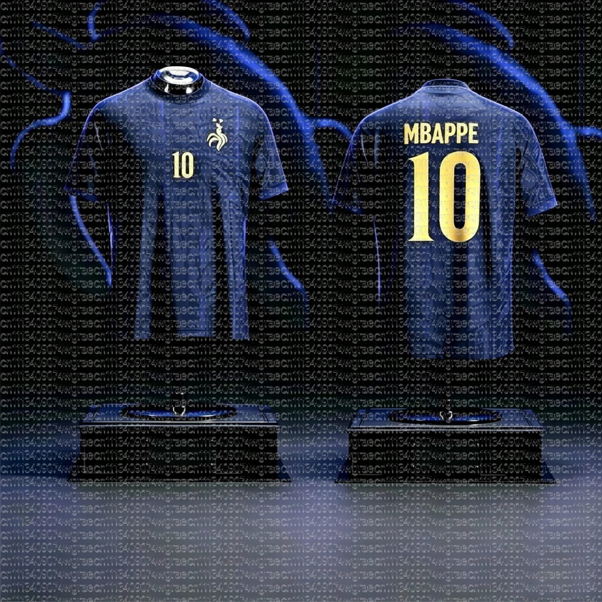 2026 Hotsale France Fan Mbappe No.10 Soccer Jersey New Men’s Women Tee Children Parent Child Quick Dry Short Sleeves Kids Tshirt