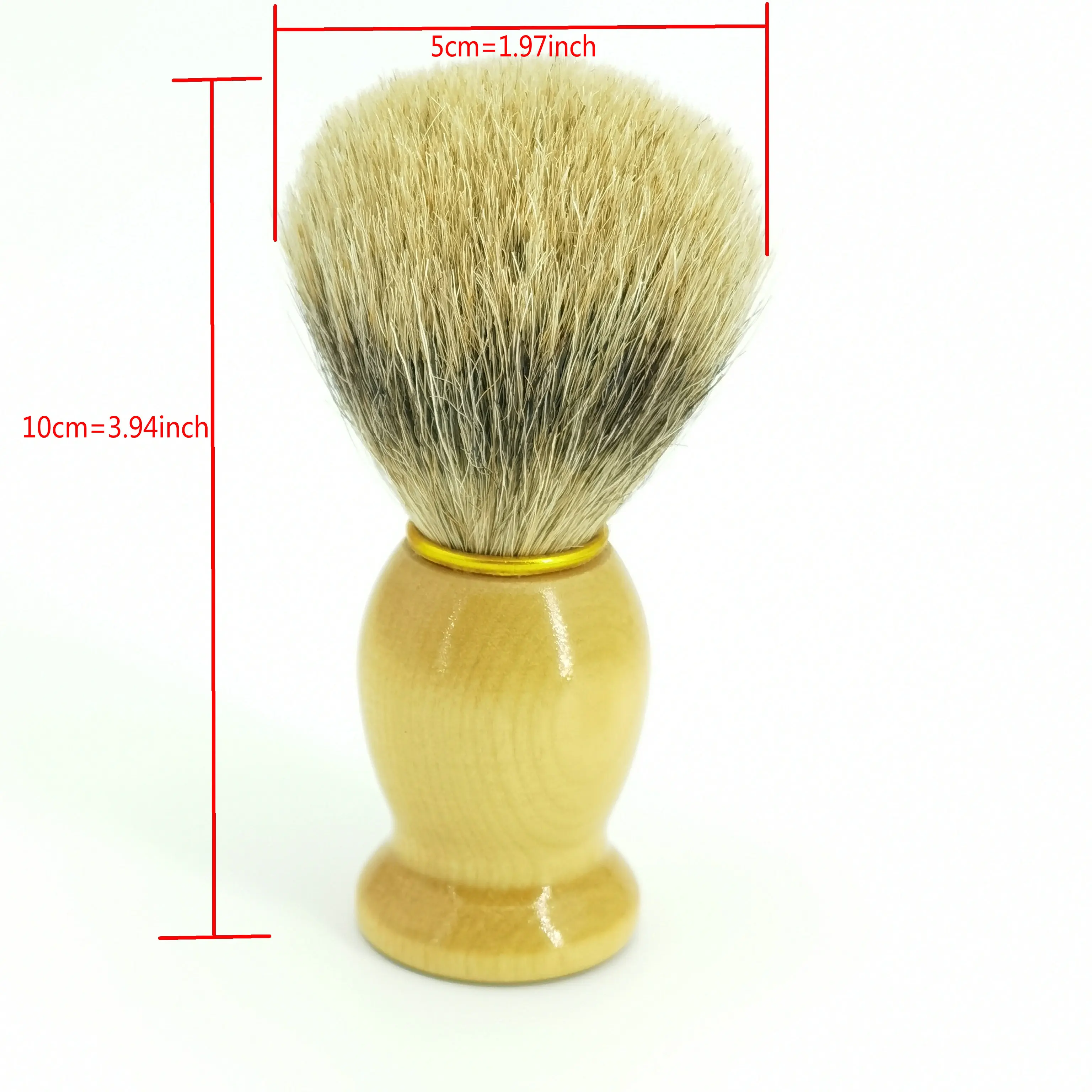 Premium 4-Piece Shaving Set: Beechwood Safety Razor, Badger Hair Shaving Brush, Stand, and Soap Bowl