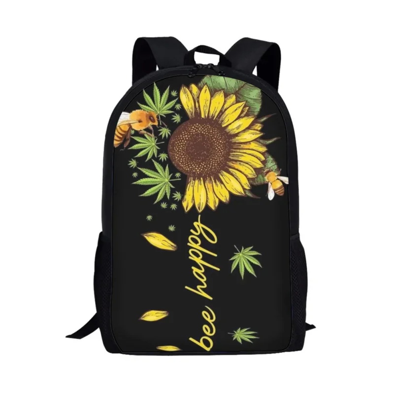 

Creative Sunflower School Bags for Girls Boys Teenagers Daily Casual Backpack Laptop Bag Women Men Simple Style Travel Rucksacks