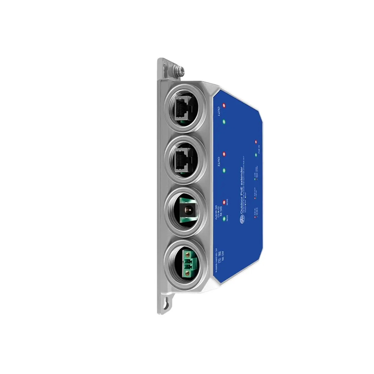 -[T675C Digital]EX102G-AC-OT 5 Ports Gigabit Outdoor POE Switch 1000M POE Extender IP67 Waterproof 1000M DC 44-57V 60W