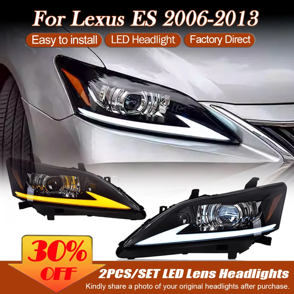 

Headlamp For Lexus Headlight ES240 ES350 HID Xenon Headlights Assembly Projector Lens 2006~2012 DRL Turn Signal High Car Styling