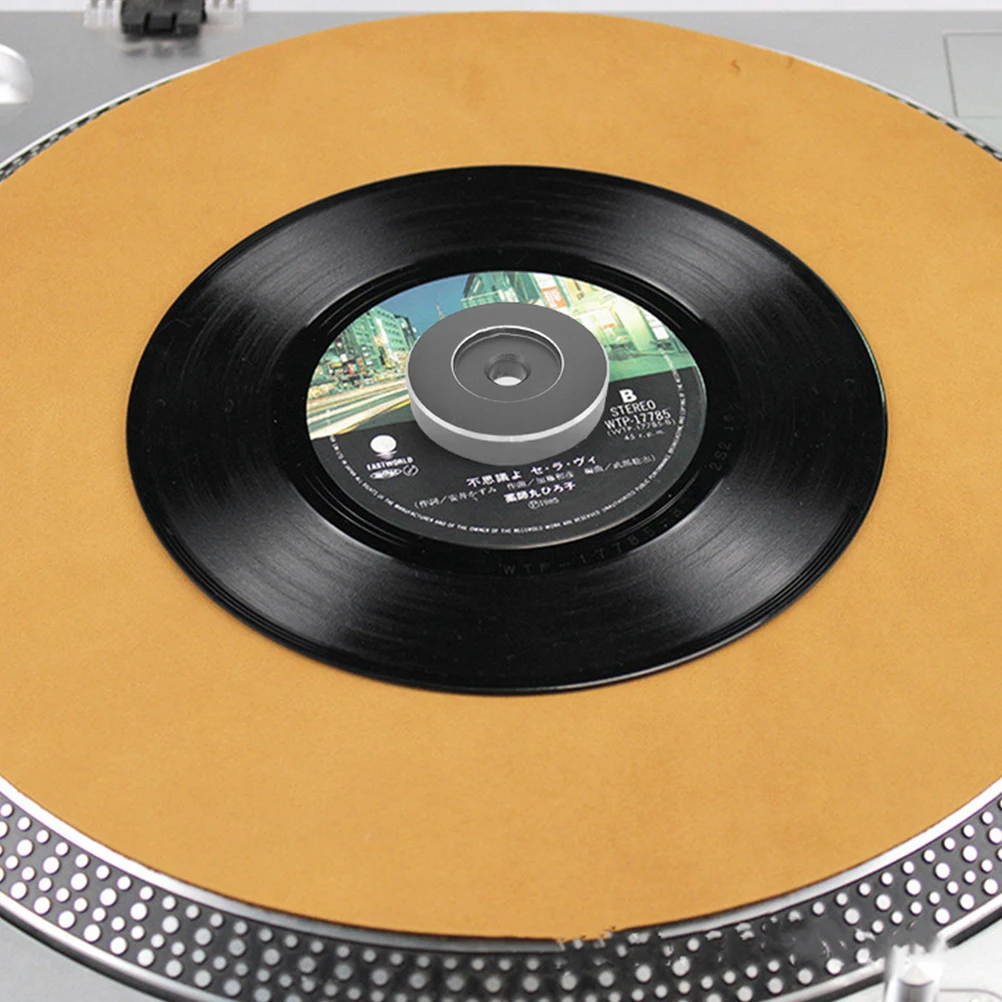 

45 Vinyl Record Adapter Turntable Accessory Player Aluminum Accessories