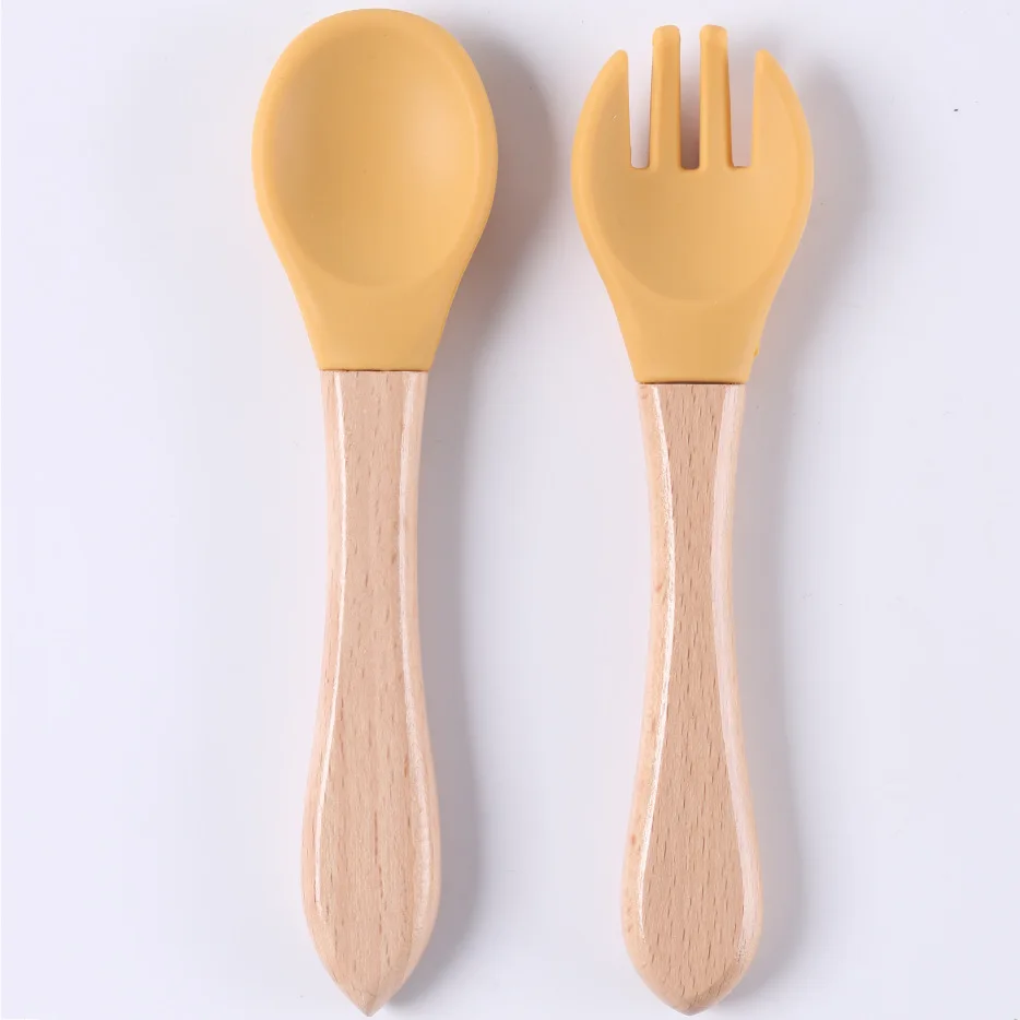 أدوات مائدة للأطفال، ملعقة ناعمة تكميلية، ملعقة أطفال من السيليكون الناعم، ملعقة صغيرة لمياه التغذية #6